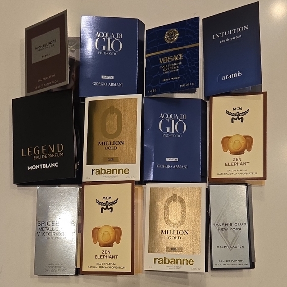Giorgio Armani Other - New Never Used Assorted Mens Set MONTBLANC MILLION GOLD MCM SPICEBOMB VERSACE MK